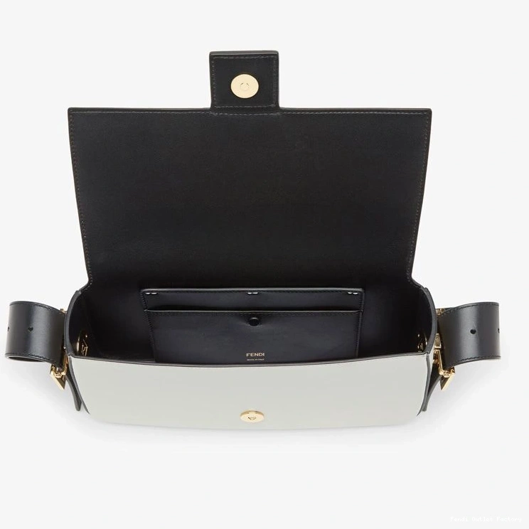 Affordable HOT Baguette Nappa White Bag Fendi Medium Twist Leather In 0817